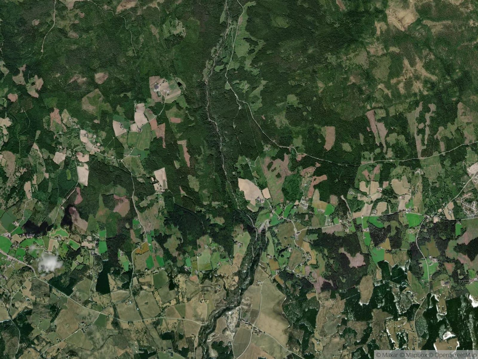 Satellittbilde av Brumunddal