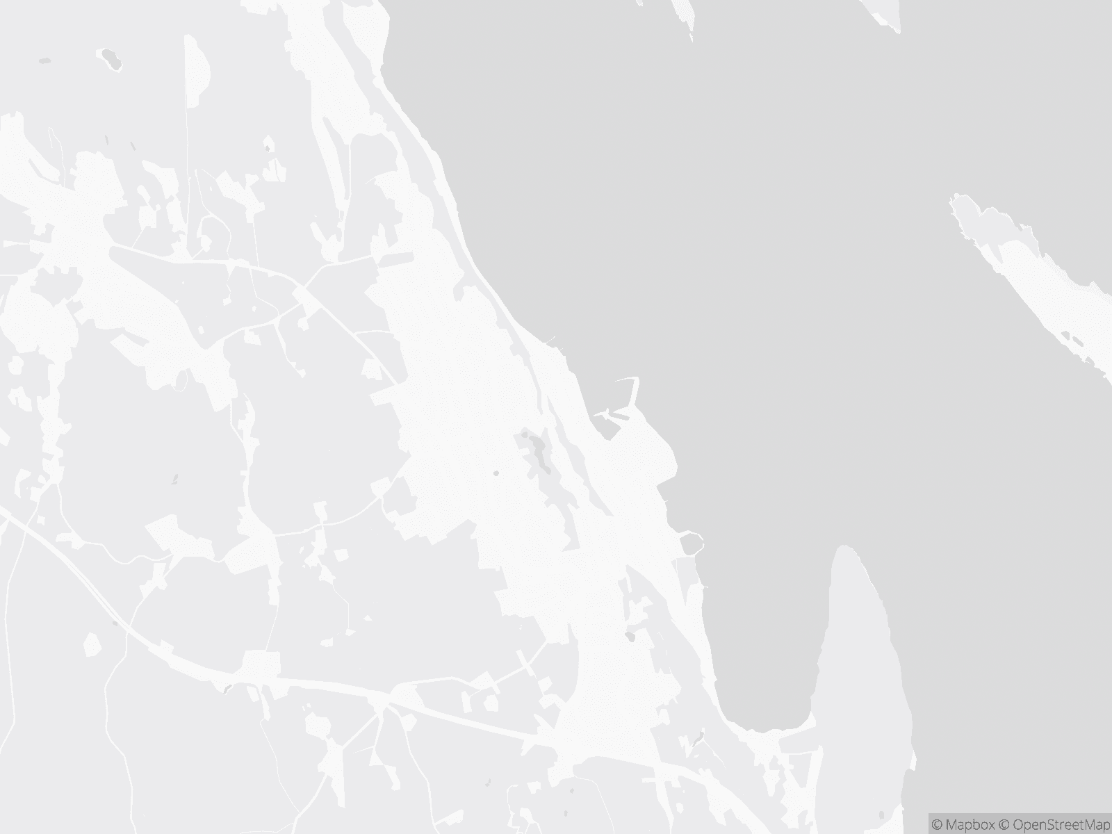 Kart over Holmestrand