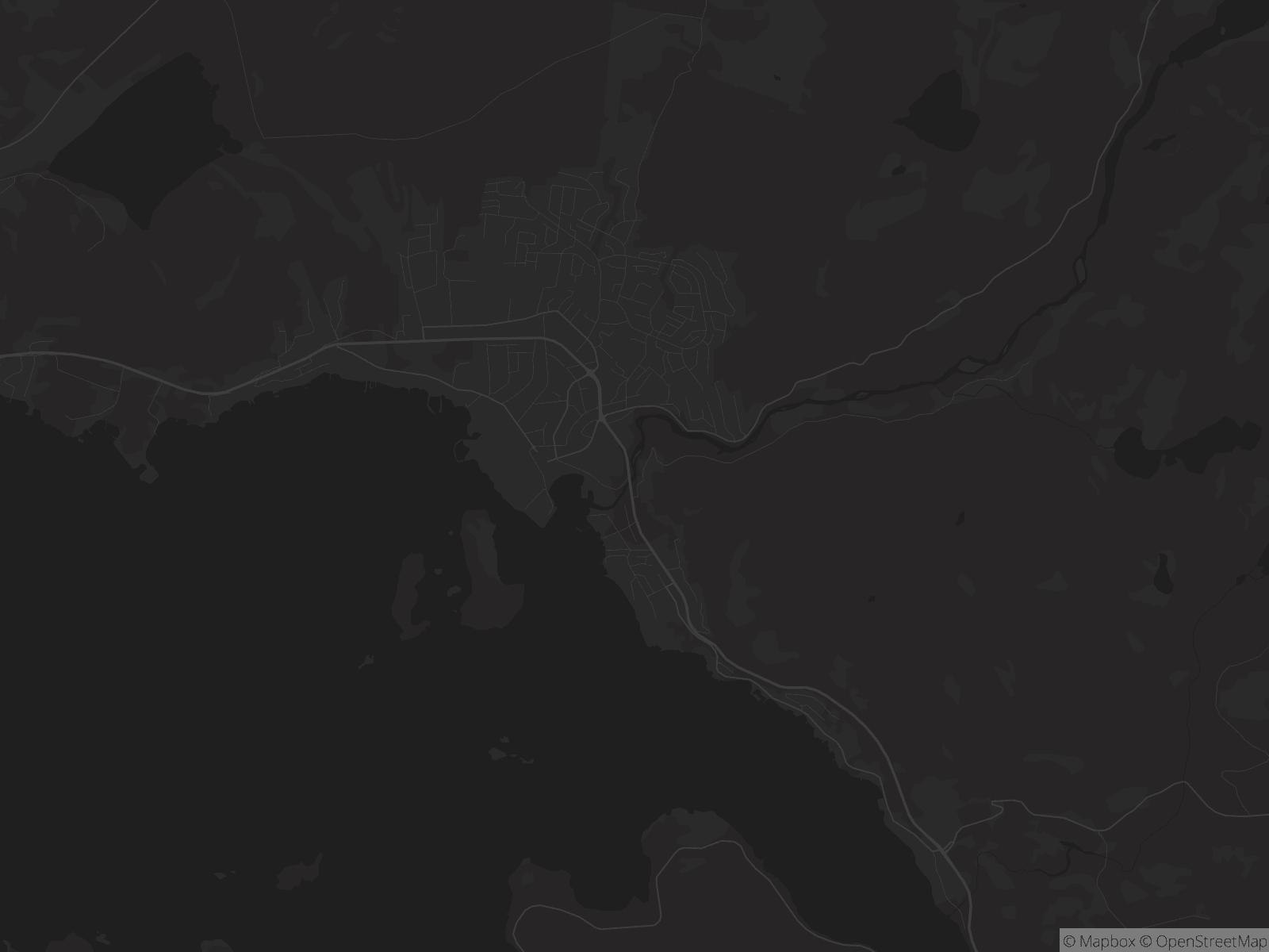 Kart over Jørpeland