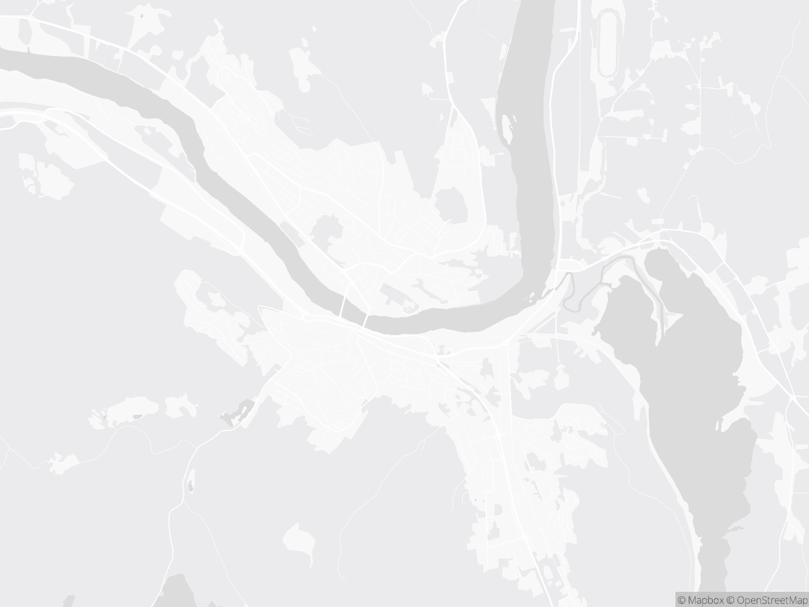 Kart over Kongsvinger