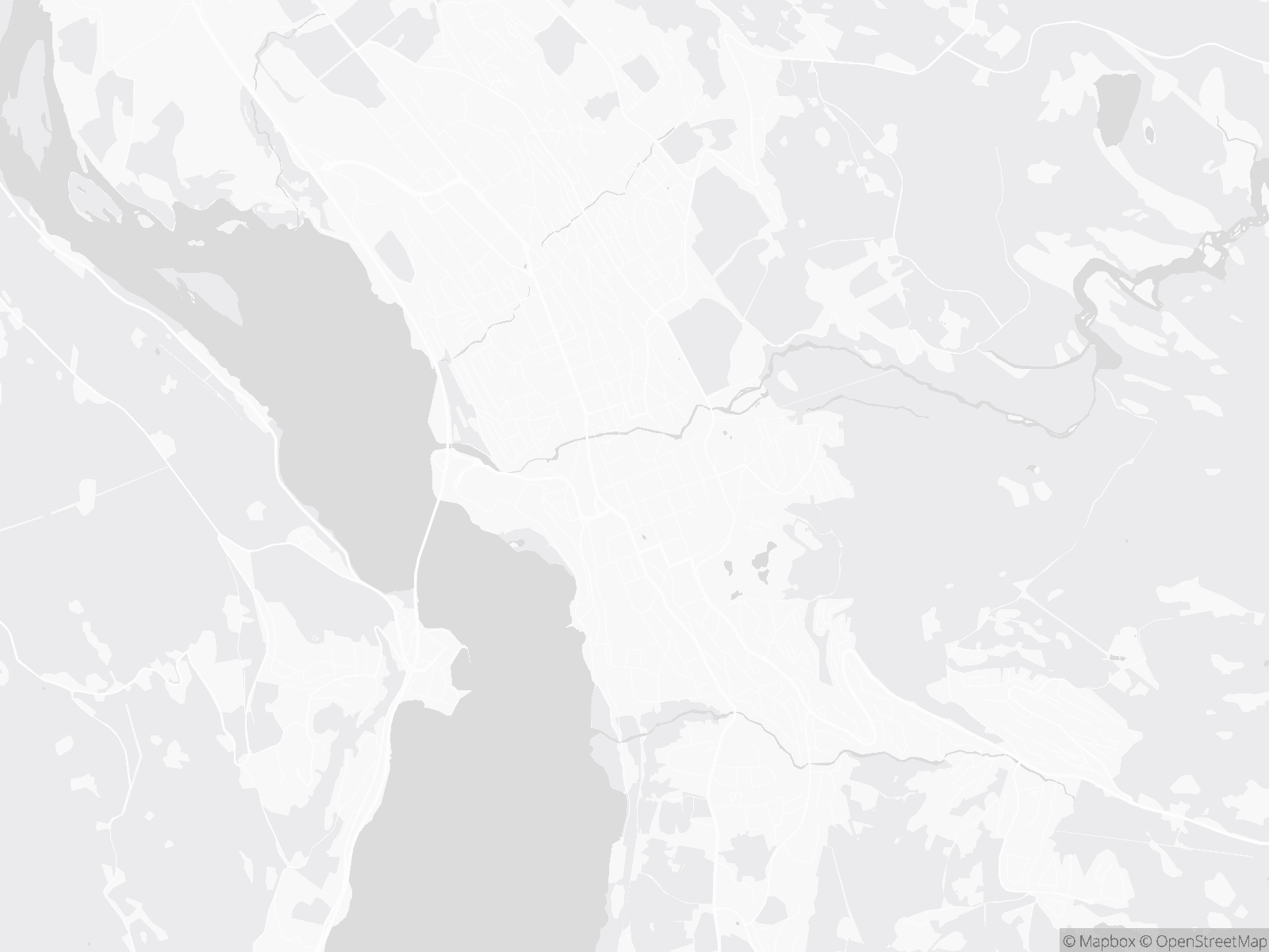 Kart over Lillehammer