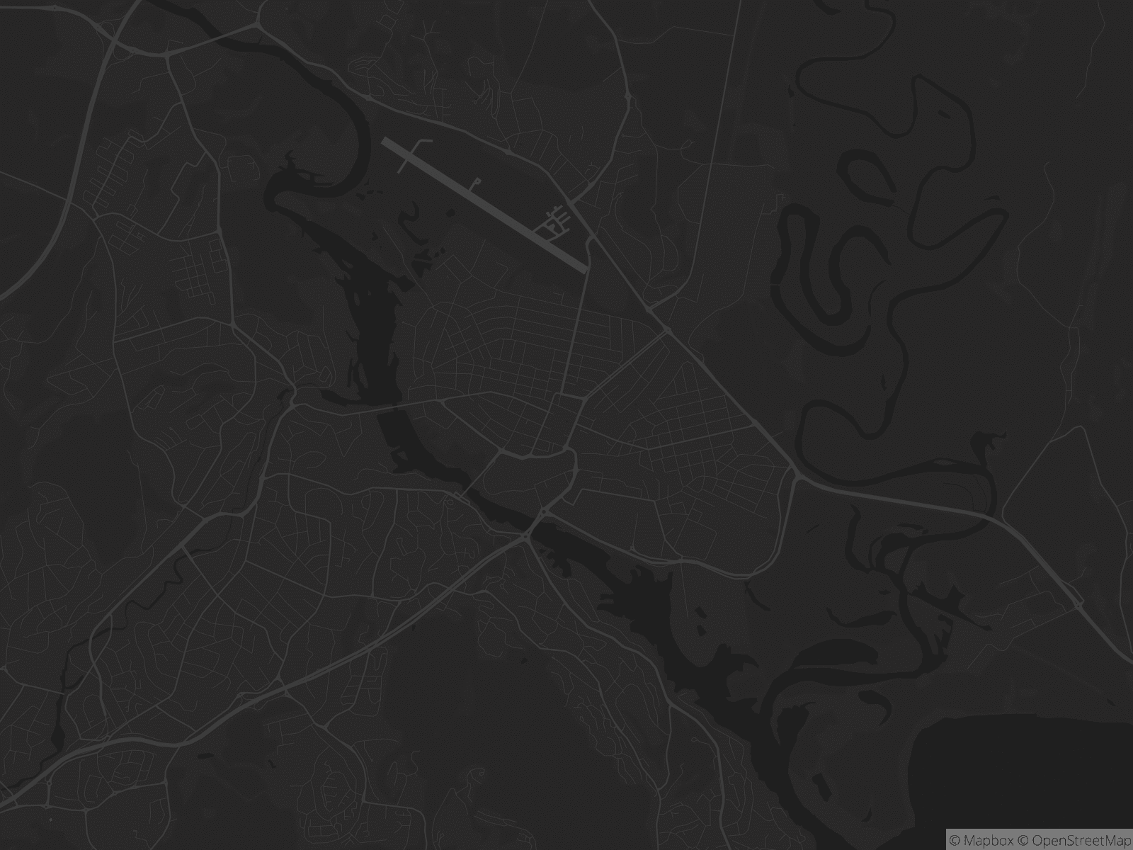 Kart over Lillestrøm