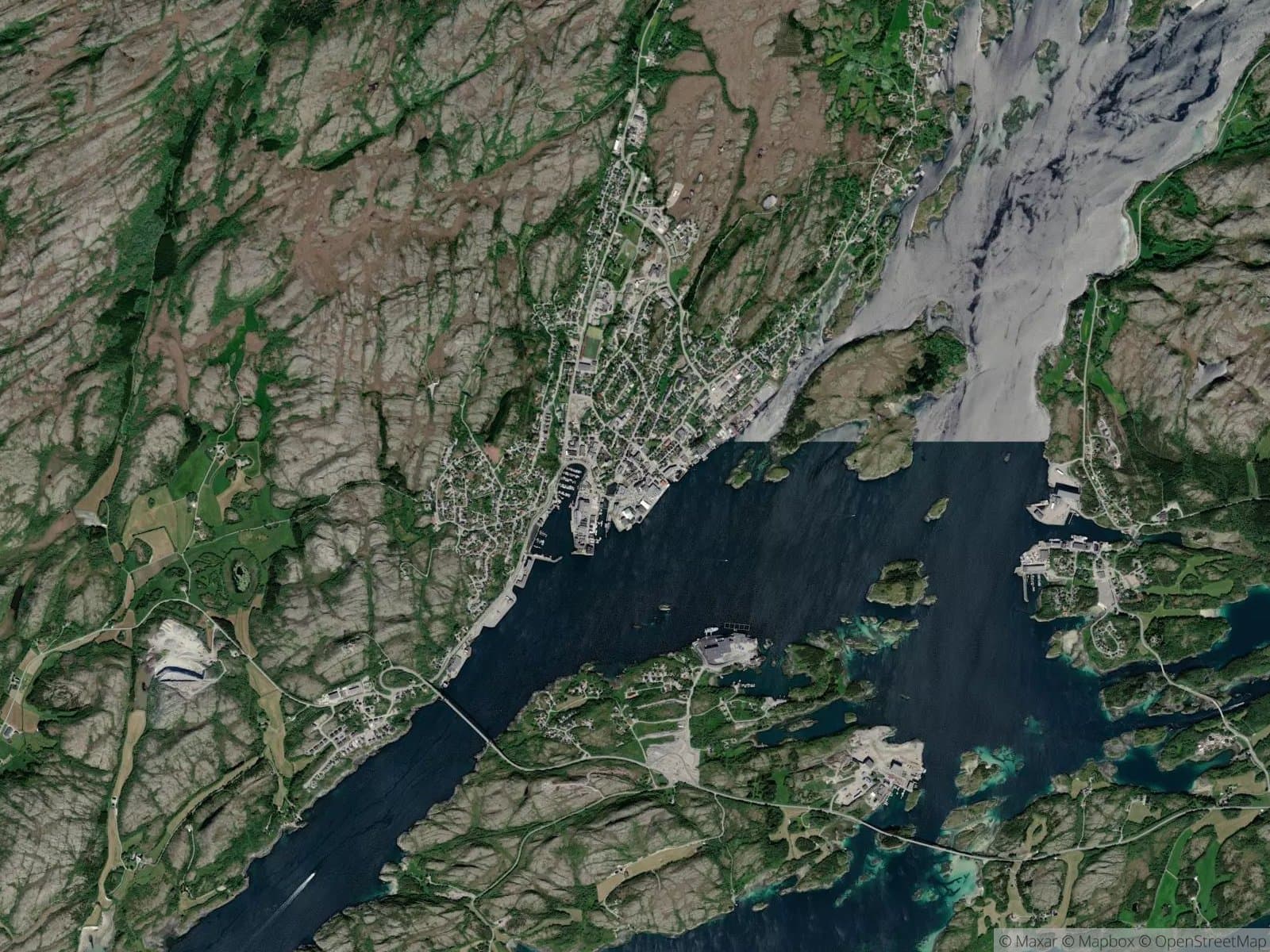 Satellittbilde av Rørvik