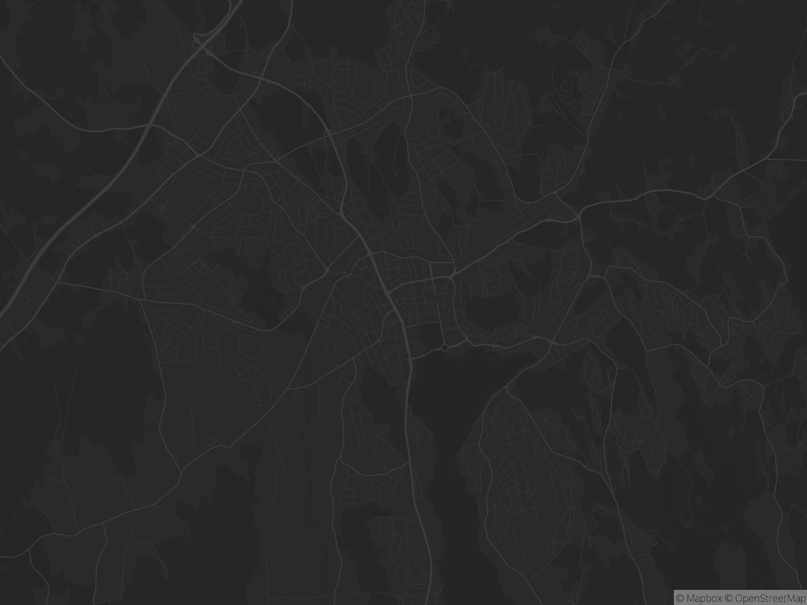 Kart over Sandefjord