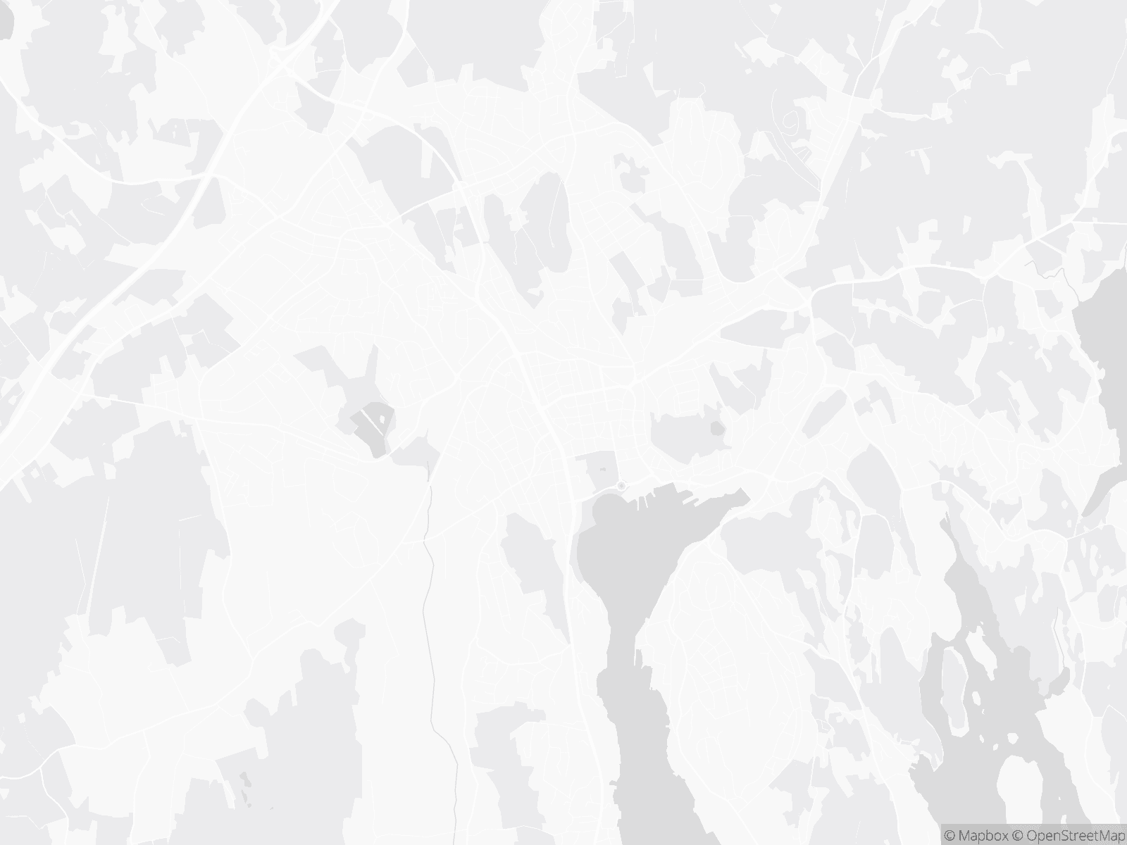 Kart over Sandefjord