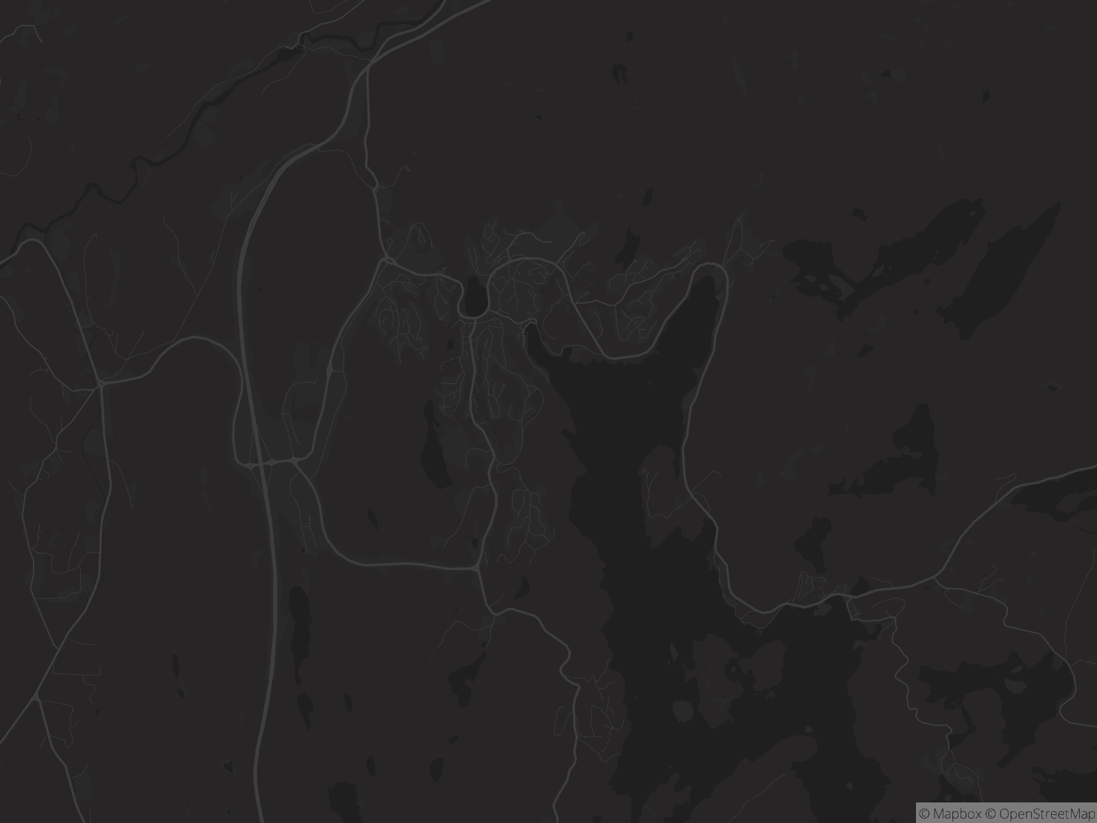 Kart over Tvedestrand