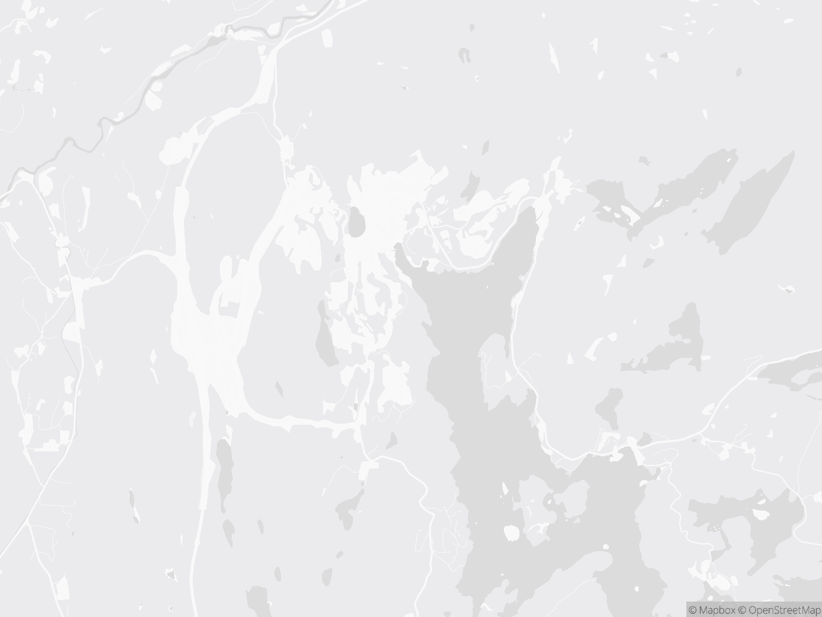 Kart over Tvedestrand